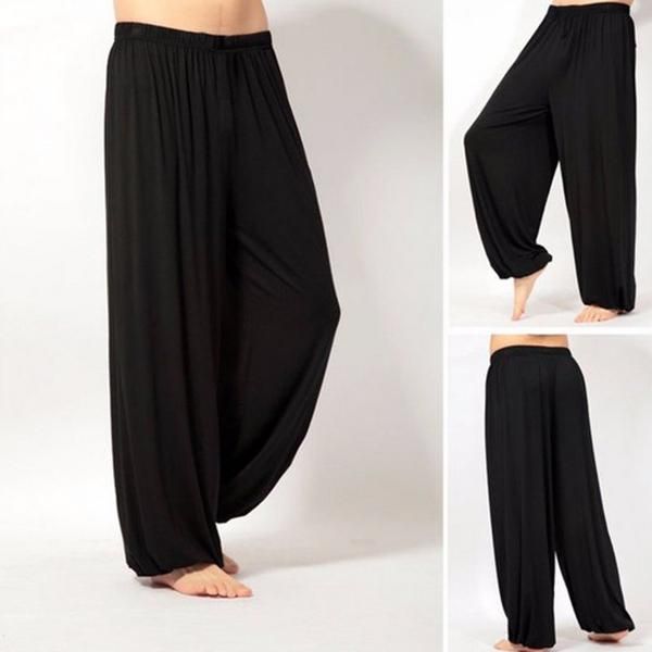 men's pants ly men super soft yoga pilates loose casual harem solid color lounge m99, Black
men's pants ly men super soft yoga pilates loose casual harem solid color lounge m99, Black