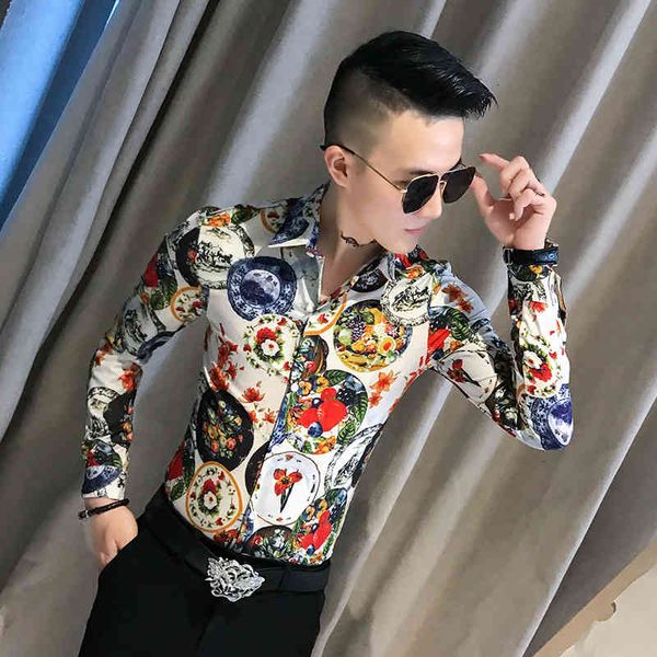men's casual shirts estilo chins camisas de impresso para roupas masculinas moda primavera nova manga longa blusa homme magro ajuste 3x, White;black
men's casual shirts estilo chins camisas de impresso para roupas masculinas moda primavera nova manga longa blusa homme magro ajuste 3x, White;black
