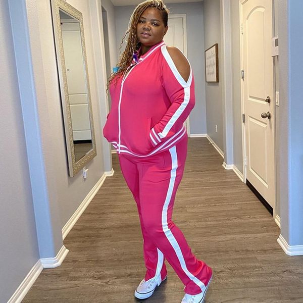 4xl 5xl plus size women tracksuits piece set spring autumn street off the shoulder and jogger cardigan suits casual, Gray
4xl 5xl plus size women tracksuits piece set spring autumn street off the shoulder and jogger cardigan suits casual, Gray