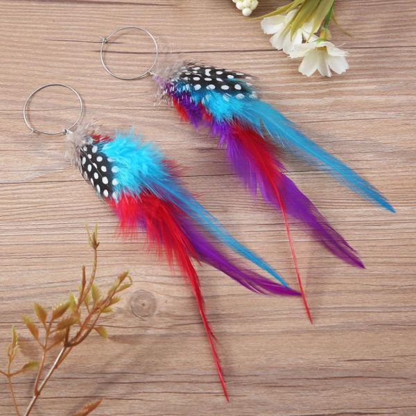 hoop & huggie overlong colorful feather dangle earrings for women, Golden;silver
hoop & huggie overlong colorful feather dangle earrings for women, Golden;silver