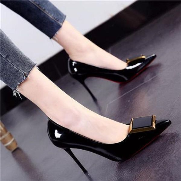 dress shoes cresfimix zapatos de mujer women fashion sweet black pu leather spring slip on stiletto heels for party lady cute a6153b
dress shoes cresfimix zapatos de mujer women fashion sweet black pu leather spring slip on stiletto heels for party lady cute a6153b