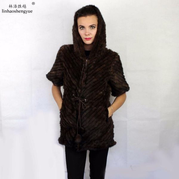 women's fur & faux linhaoshengyue 2021 selling fashion mink women vest with hood free, Black
women's fur & faux linhaoshengyue 2021 selling fashion mink women vest with hood free, Black