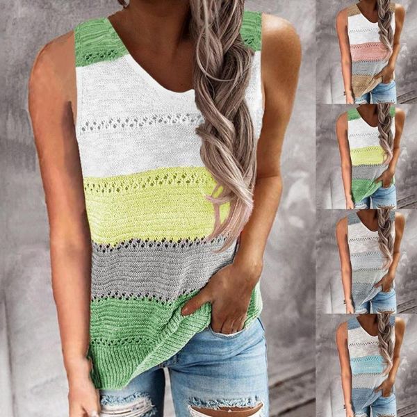 women's tanks & camis blouse fashion v neck sleeveless vest summer knitted color block for travel, White
women's tanks & camis blouse fashion v neck sleeveless vest summer knitted color block for travel, White