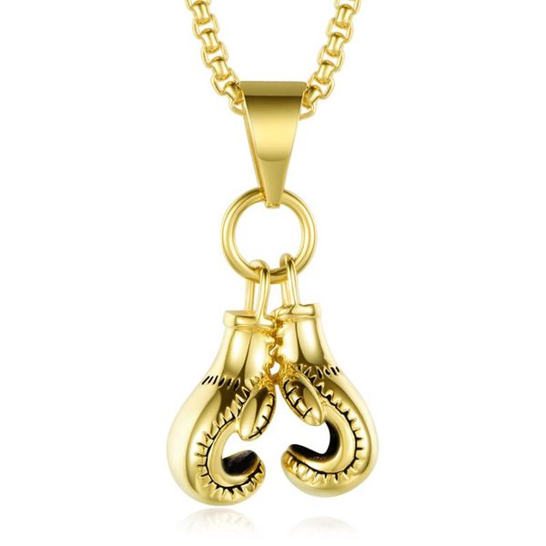 pendant necklaces men's boxing gloves stainless steel fashion gold necklace sports jewelry on the neck chains wholesale, Silver
pendant necklaces men's boxing gloves stainless steel fashion gold necklace sports jewelry on the neck chains wholesale, Silver