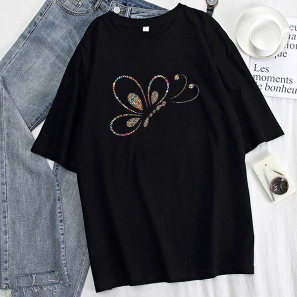 women's t-shirt colorful butterfly print woman summer graphic harajuku tee shirt manga fashion short sleeves lovely retro tshirts, White
women's t-shirt colorful butterfly print woman summer graphic harajuku tee shirt manga fashion short sleeves lovely retro tshirts, White