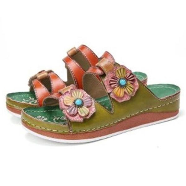 women's plus size sandals fashion leather flower thick-soled lightweight and comfortable all-match casual slippers, Black
women's plus size sandals fashion leather flower thick-soled lightweight and comfortable all-match casual slippers, Black