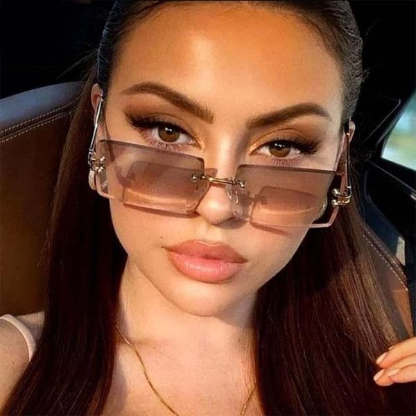 sunglasses vintage rimless women travel driver sun glasses female fashion designer gradient frameless square, White;black
sunglasses vintage rimless women travel driver sun glasses female fashion designer gradient frameless square, White;black