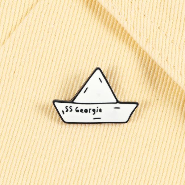 pins, brooches white paper boat brooch ss georgie enamel pins backpack metal lapel badges pin cartoon custom cute kids gifts jewelry, Gray
pins, brooches white paper boat brooch ss georgie enamel pins backpack metal lapel badges pin cartoon custom cute kids gifts jewelry, Gray