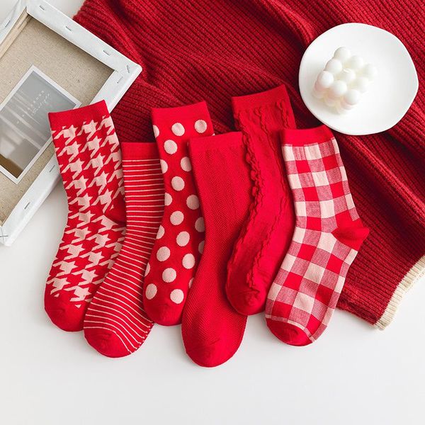 men's socks 1 pair and women's red socks, tube cotton couples autumn winter stockings, Black
men's socks 1 pair and women's red socks, tube cotton couples autumn winter stockings, Black