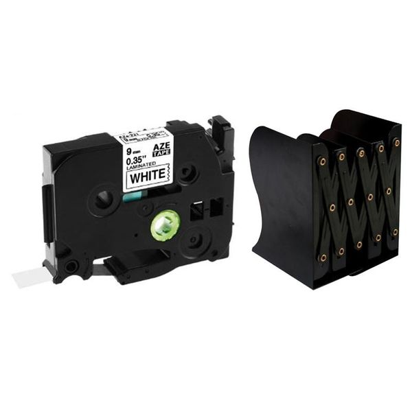 5pcs tze-221 9mm black on white tze221 tz tape for brother p-touch label & 1x extension adjustable metal bookends other garden supplies
5pcs tze-221 9mm black on white tze221 tz tape for brother p-touch label & 1x extension adjustable metal bookends other garden supplies