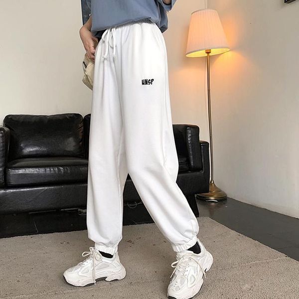 women's pants & capris women oversized grey jogging sweatpants korean style joggers track white embroidery trousers for female str, Black;white
women's pants & capris women oversized grey jogging sweatpants korean style joggers track white embroidery trousers for female str, Black;white