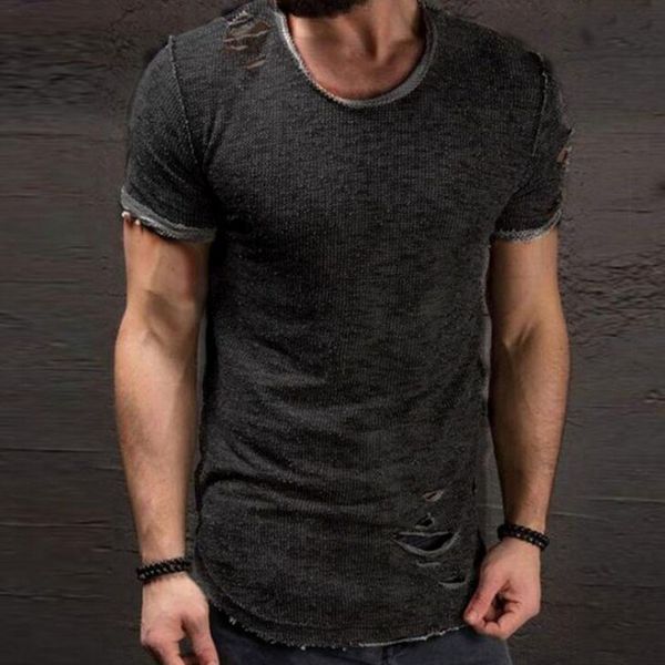 summer cotton t shirt men fashion hole short sleeve t-shirt solid slim fit o neck casual tshirt, White;black
summer cotton t shirt men fashion hole short sleeve t-shirt solid slim fit o neck casual tshirt, White;black