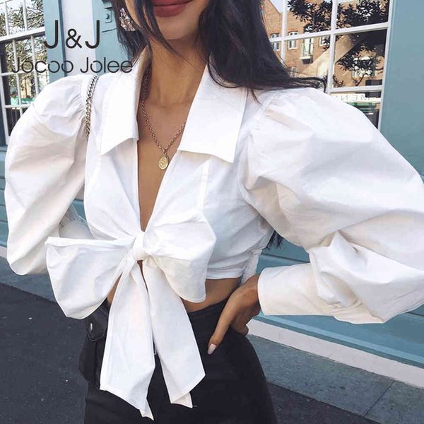 jocoo jolee women fashion puff sleeve v neck lace up bow blouses female retro cropped shirts casual high street blusas 210518, White
jocoo jolee women fashion puff sleeve v neck lace up bow blouses female retro cropped shirts casual high street blusas 210518, White
