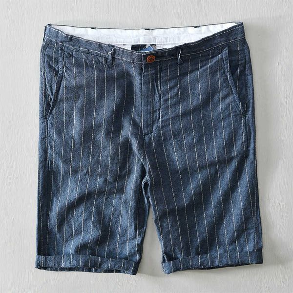 100% pure linen striped beach shorts for men classical knee length short pants fashion plus size vintage shorts summer 210601, White;black
100% pure linen striped beach shorts for men classical knee length short pants fashion plus size vintage shorts summer 210601, White;black