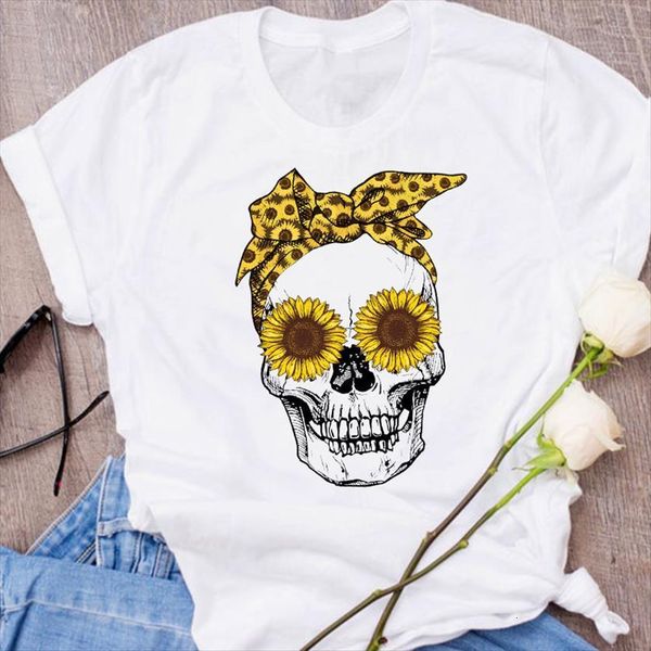 graphic skull flower autumn womens fall halloween fashion clothes clothing tees print female t shirt, White
graphic skull flower autumn womens fall halloween fashion clothes clothing tees print female t shirt, White