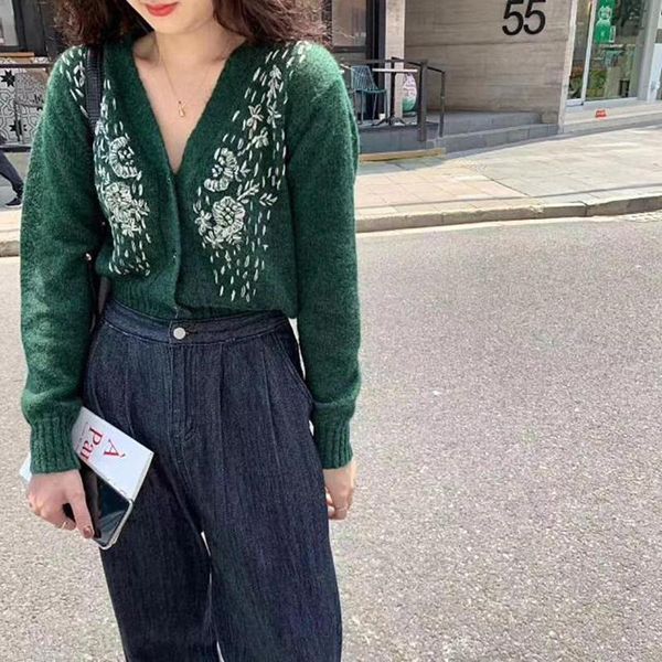 Women's Sweaters 2xl Vintage fashion knitted pullovers woman flower korean japan style ropa de mujer sweater women CXPK, White;black
Women's Sweaters 2xl Vintage fashion knitted pullovers woman flower korean japan style ropa de mujer sweater women CXPK, White;black