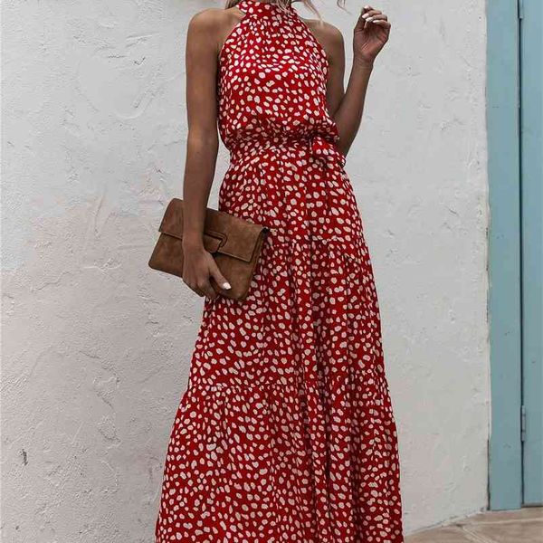 summer elegant long dress women fashion print flowers polka-dot strap ladies halter boho dress cotton vestidos clothes 210331, Black;gray
summer elegant long dress women fashion print flowers polka-dot strap ladies halter boho dress cotton vestidos clothes 210331, Black;gray
