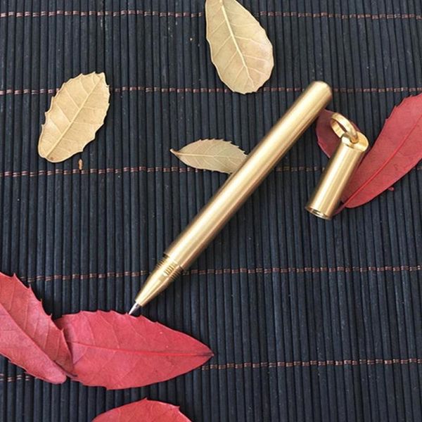 ballpoint pens black ink explosion-proof brass handmade signature pure water pen copper neutral retro a1c3, Blue;orange
ballpoint pens black ink explosion-proof brass handmade signature pure water pen copper neutral retro a1c3, Blue;orange