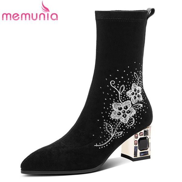 boots memunia 2021 est autumn winter ankle women embroidered elegant high heel party shoes crystal flock stretch woman, Black
boots memunia 2021 est autumn winter ankle women embroidered elegant high heel party shoes crystal flock stretch woman, Black