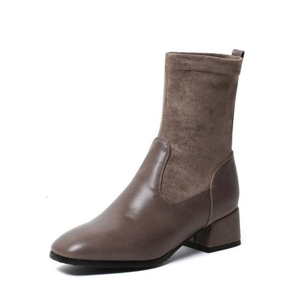 2021 autumn winter heels pu leather + flock ankle women boots fashion square toe slip on ladies shoes size 34-43 1w6q, Black
2021 autumn winter heels pu leather + flock ankle women boots fashion square toe slip on ladies shoes size 34-43 1w6q, Black