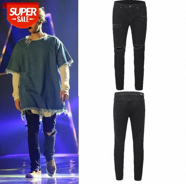 fog style street justinbieber with trousers slim-fit ripped jeans male ins small feet #yx70, Black
fog style street justinbieber with trousers slim-fit ripped jeans male ins small feet #yx70, Black