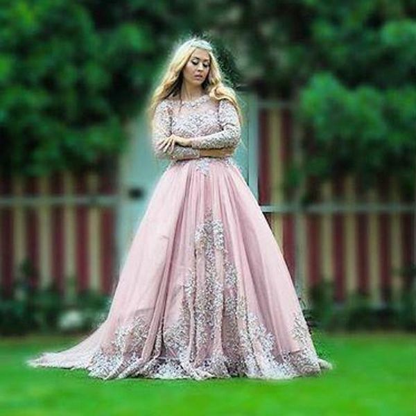 casual dresses long elegant gowns dusty pink sheer o neck appliques pageant dress full sleeves arabia formal dubai vestidos, Black;gray
casual dresses long elegant gowns dusty pink sheer o neck appliques pageant dress full sleeves arabia formal dubai vestidos, Black;gray