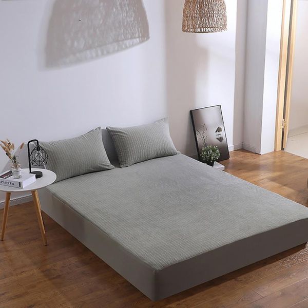 sheets & sets lychee striped waterproof fitted soft bed mattress set with four corners and elastic band bedding sheet
sheets & sets lychee striped waterproof fitted soft bed mattress set with four corners and elastic band bedding sheet
