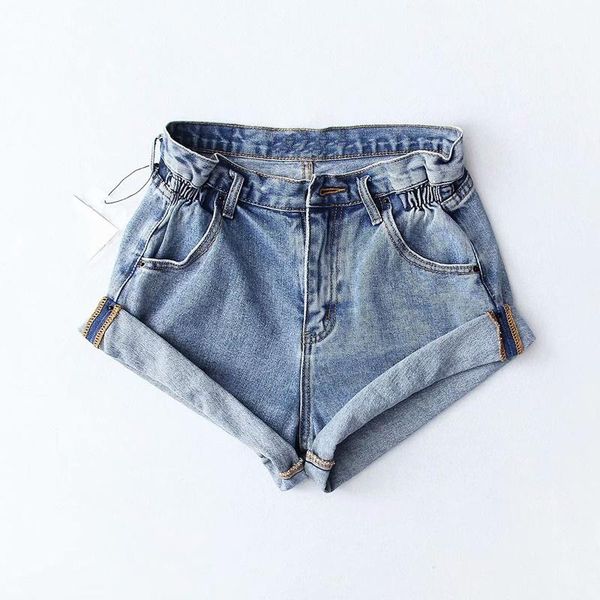 women's shorts summer 2021 women pleat curling denim female casual high waist split hem for, White;black
women's shorts summer 2021 women pleat curling denim female casual high waist split hem for, White;black