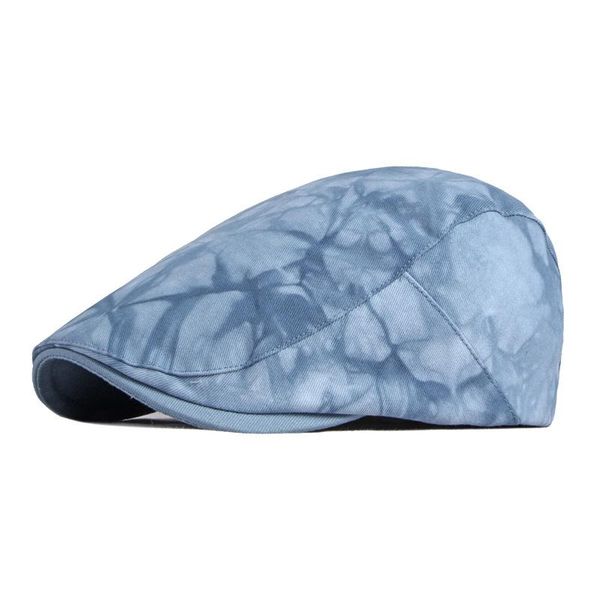berets classic flat caps for men peaked hat male blue tie dye print duckbill female cotton sboy cap boina masculina, Blue;gray
berets classic flat caps for men peaked hat male blue tie dye print duckbill female cotton sboy cap boina masculina, Blue;gray