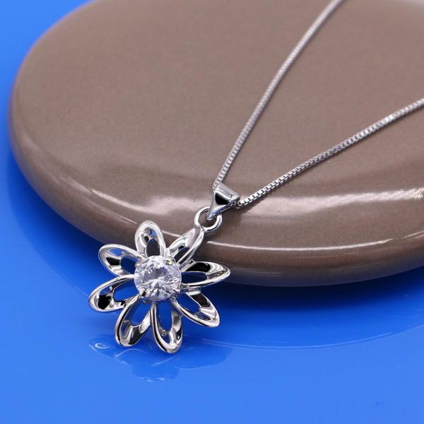 pendant necklaces simple cute flower zircon crystal korean fashion temperament choker necklace party jewelry accessories, Silver
pendant necklaces simple cute flower zircon crystal korean fashion temperament choker necklace party jewelry accessories, Silver
