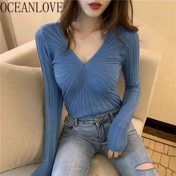 polyester korean slim women sweaters autumn winter basic pullovers v neck pleated ropa mujer fashion 17541 210415, White;black
polyester korean slim women sweaters autumn winter basic pullovers v neck pleated ropa mujer fashion 17541 210415, White;black
