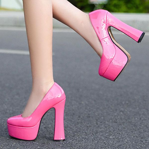 dress shoes pump catwalk high heels model women's thick heel brand platform round head large size fashion pumps, Black
dress shoes pump catwalk high heels model women's thick heel brand platform round head large size fashion pumps, Black