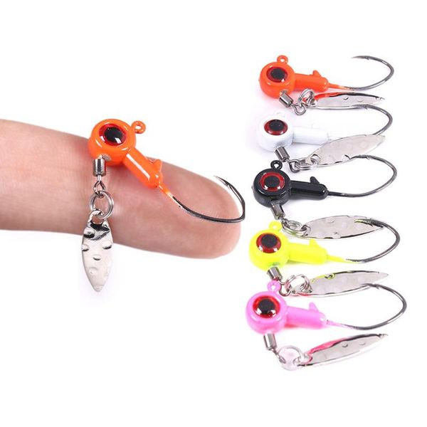 5pcs metal head hooks 1.75g 3.5g lead hook multicolor fishing tackle lure jig artificial sequins barbed
5pcs metal head hooks 1.75g 3.5g lead hook multicolor fishing tackle lure jig artificial sequins barbed