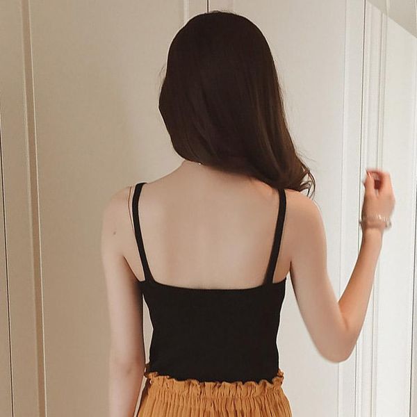 women's vests ly women summer vest strappy lace knitwear v neck sleeveless slim fit braces female, Black;white
women's vests ly women summer vest strappy lace knitwear v neck sleeveless slim fit braces female, Black;white
