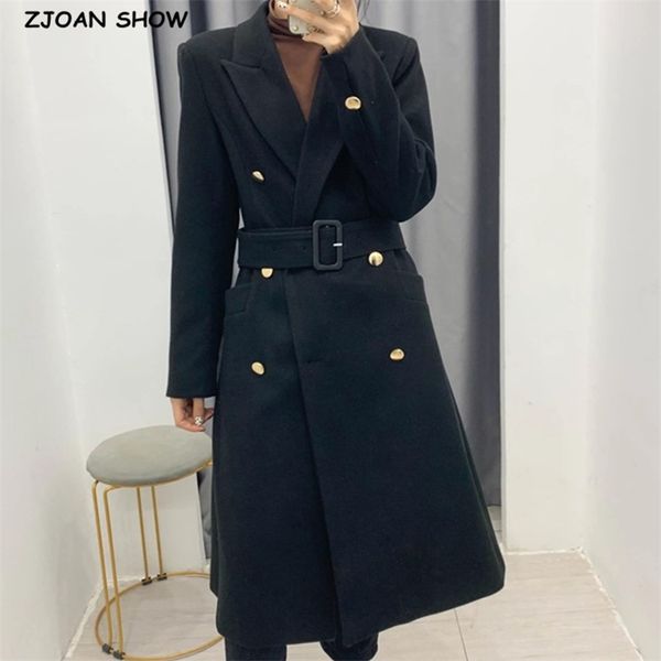 winter woolen blends long coat with belt women double-breasrted sleeve mid-calf trench ol slim fit sahses outerwear 210429, White
winter woolen blends long coat with belt women double-breasrted sleeve mid-calf trench ol slim fit sahses outerwear 210429, White