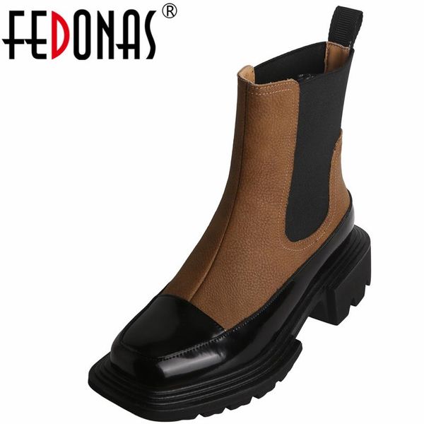 boots fedonas classic square toe platforms women ankle leisure patent leather thick heels autumn winter outdoor shoes woman, Black
boots fedonas classic square toe platforms women ankle leisure patent leather thick heels autumn winter outdoor shoes woman, Black