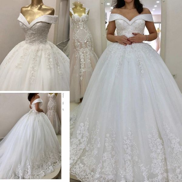 off the shoulder puffy wedding dress for bride lace appliqued beaded court train lace-up back vestido de noiva plus size ball gowns bridal d, White
off the shoulder puffy wedding dress for bride lace appliqued beaded court train lace-up back vestido de noiva plus size ball gowns bridal d, White