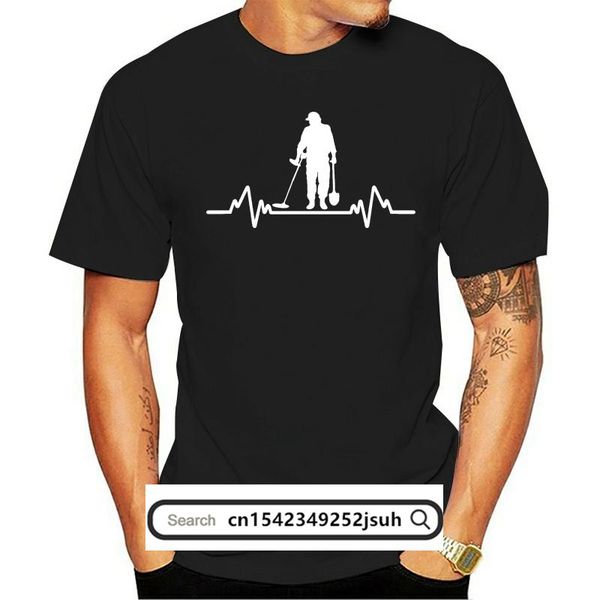 men's t-shirts metal detector heartbeat detectorist t-shirt, White;black
men's t-shirts metal detector heartbeat detectorist t-shirt, White;black
