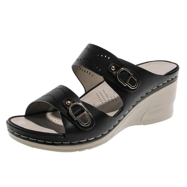 slippers women summer casual ladies sandals platform non-slip female shoes wedge outdoor chaussures femmes hh136, Black
slippers women summer casual ladies sandals platform non-slip female shoes wedge outdoor chaussures femmes hh136, Black