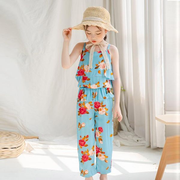 jumpsuits summer toddler kids overalls baby girls clothes ruffle floral jumpsuit suspender trousers children's clothing birthday gift, Blue
jumpsuits summer toddler kids overalls baby girls clothes ruffle floral jumpsuit suspender trousers children's clothing birthday gift, Blue