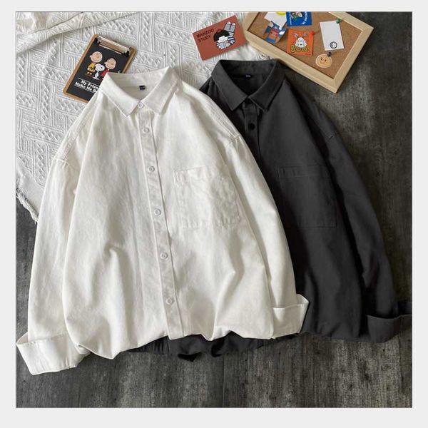 100%cotton 2021 gman retro art men long sleeve shirt loose casual style spring autumn versatile internal wear outwear 9051 men's shirts, White;black
100%cotton 2021 gman retro art men long sleeve shirt loose casual style spring autumn versatile internal wear outwear 9051 men's shirts, White;black