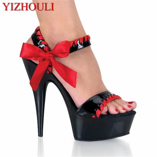classic 15cm open toe sandals high heel butterfly-knot pumps platforms pole dance/performance/model shoes/wedding dance, Black
classic 15cm open toe sandals high heel butterfly-knot pumps platforms pole dance/performance/model shoes/wedding dance, Black