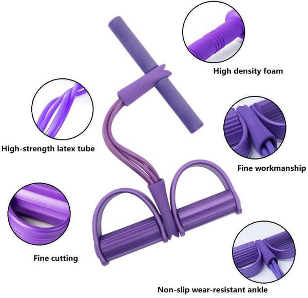 resistance bands 4 tubes elastic pull ropes exerciser rower belly home gym sport training band for fitness equipment
resistance bands 4 tubes elastic pull ropes exerciser rower belly home gym sport training band for fitness equipment