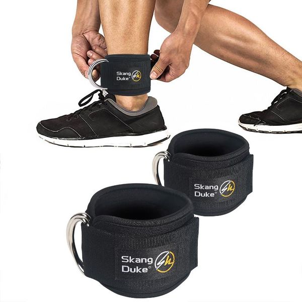 ankle support fitness ring straps padded double d-ring adjustable guard strap hip abductors leg gym training, Blue;black
ankle support fitness ring straps padded double d-ring adjustable guard strap hip abductors leg gym training, Blue;black