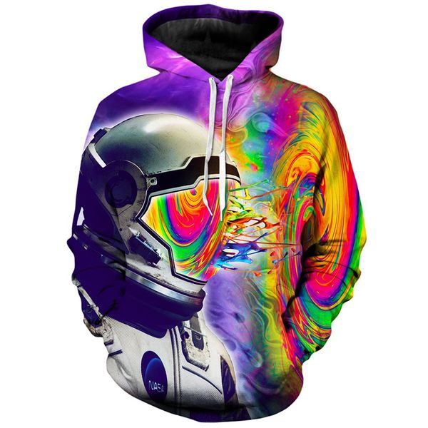 color astronaut pattern fierce 3d printing hoodie visual impact party punk goth round neck sweater hoodie, Black
color astronaut pattern fierce 3d printing hoodie visual impact party punk goth round neck sweater hoodie, Black