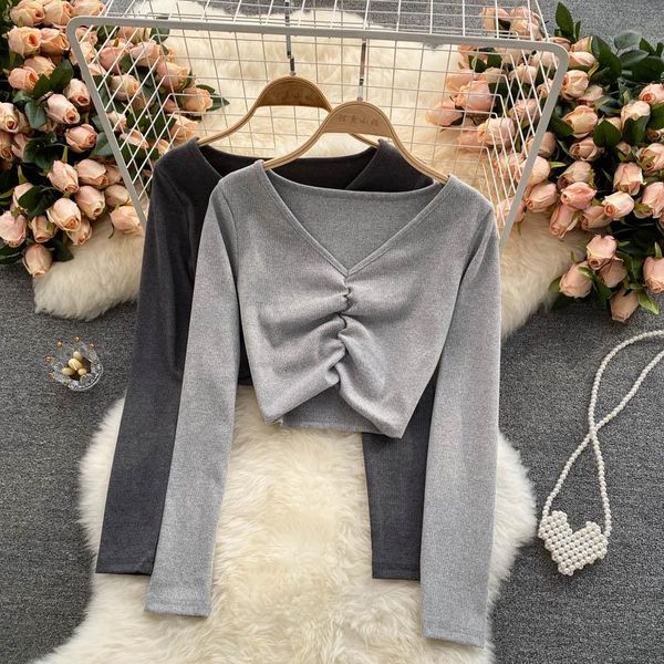 women's blouses & shirts singreiny women fashion korean blouse ruched v neck long sleeve solid slim 2021 autumn casual streetwear shor, White
women's blouses & shirts singreiny women fashion korean blouse ruched v neck long sleeve solid slim 2021 autumn casual streetwear shor, White