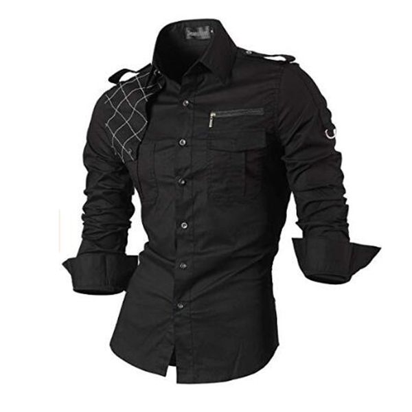 jeansian men's casual dress shirts fashion desinger stylish long sleeve slim fit 8371 black2 210331, White;black
jeansian men's casual dress shirts fashion desinger stylish long sleeve slim fit 8371 black2 210331, White;black