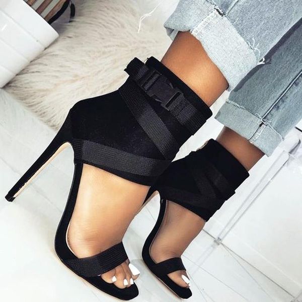 sandals 11.5 cm ladies luxury party elegant wedding high heels comfortable non-slip, Black
sandals 11.5 cm ladies luxury party elegant wedding high heels comfortable non-slip, Black