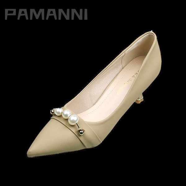 women pearl slip-on shallow fashion high heels women's party office comfortable breathable casual pu leather shoes dress, Black
women pearl slip-on shallow fashion high heels women's party office comfortable breathable casual pu leather shoes dress, Black