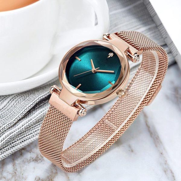 women's watches magnetic watch rose gold bracelet wristwatches clock relogio feminino female ladies women, Slivery;brown
women's watches magnetic watch rose gold bracelet wristwatches clock relogio feminino female ladies women, Slivery;brown